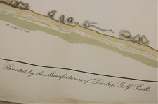 Original 1924 The Old Course St. Andrews Aerial Map Surveyed & Depicted by MacKenzie
