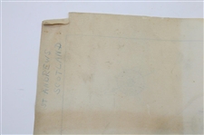 Original 1924 The Old Course St. Andrews Aerial Map Surveyed & Depicted by MacKenzie