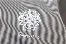 John Daly Signed Grey & Light Grey Striped Dignity Collared Shirt with Sponsors JSA ALOA