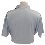 John Daly Signed Grey & Light Grey Striped Dignity Collared Shirt with Sponsors JSA ALOA
