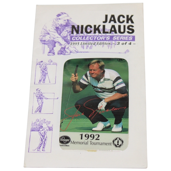 Jack Nicklaus 1995 Ltd Ed 3/4 Memorial Tournament Unused Phone Card