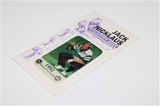 Jack Nicklaus 1995 Ltd Ed 3/4 Memorial Tournament Unused Phone Card