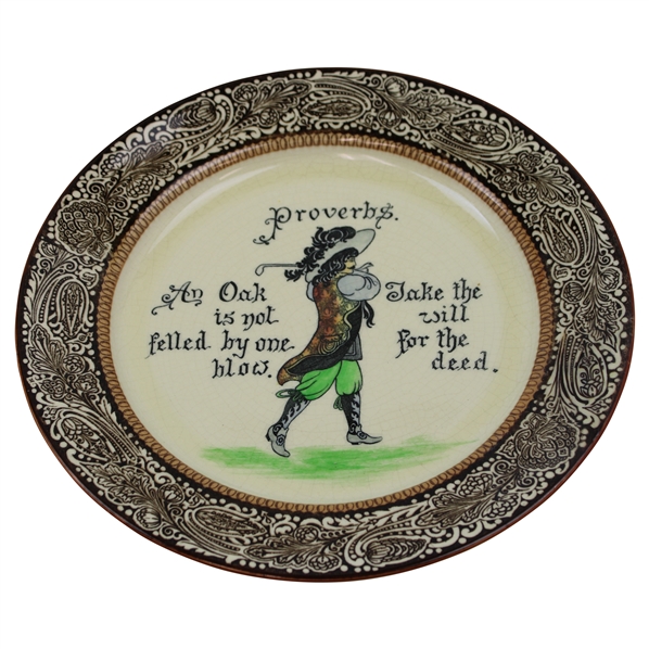 Royal Doulton Proverb An Oak is not….for the deed Series Ware Plate