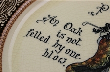 Royal Doulton Proverb 'An Oak is not….for the deed' Series Ware Plate