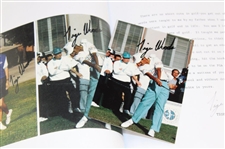 Tiger Woods Signed Debut 1992 Nissan Open First Swing Original Photo w/Time Period JSA 10 Signature