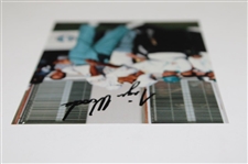 Tiger Woods Signed Debut 1992 Nissan Open First Swing Original Photo w/Time Period JSA 10 Signature