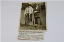 Youngest & Oldest Maureen Orcutt 1923 Wire Photo