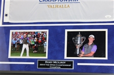 Rory McIlroy Signed 2014 PGA Championship at Valhalla Flag Display - Framed JSA #CB46466