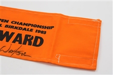 Champion Tom Watson Signed 1983 Open Championship at Royal Birkdale Steward Armband JSA ALOA
