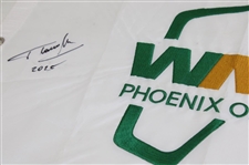 Champion Thomas Detry Signed 2025 Phoenix Open Flag JSA ALOA