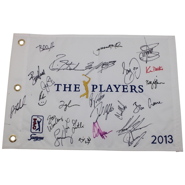 Twenty Four(24) Signed 2013 Players Championship Flag JSA ALOA