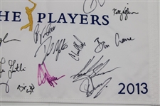 Twenty Four(24) Signed 2013 Players Championship Flag JSA ALOA