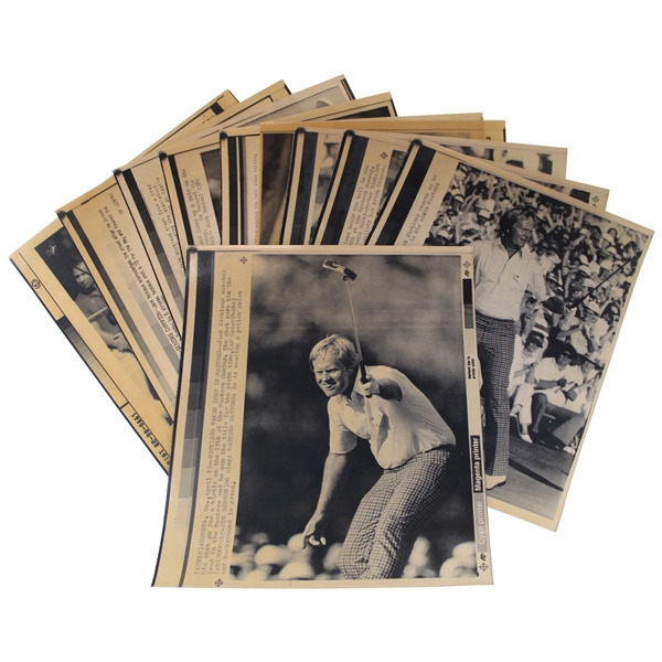 Ten (10) Jack Nicklaus Wire Photos
