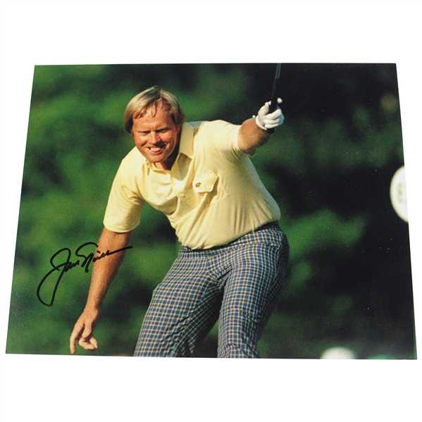 Jack Nicklaus Signed 1986 Masters Photo JSA ALOA