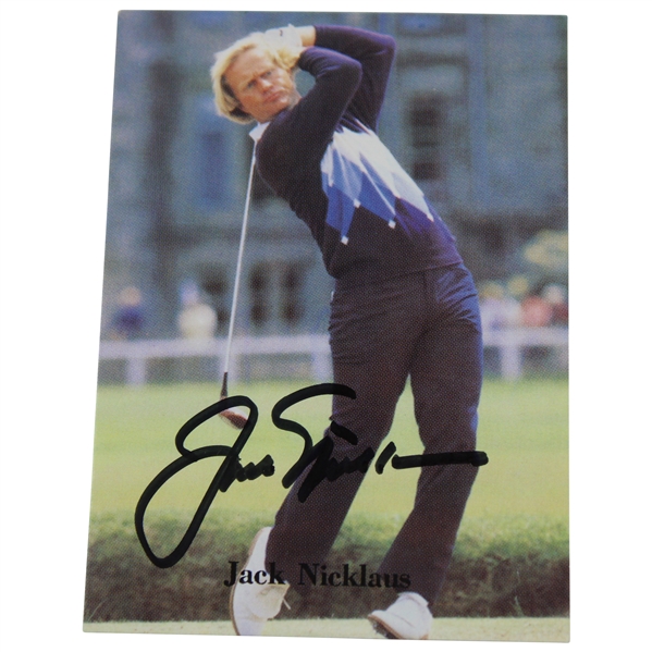 Jack Nicklaus Signed 1990 Superstar #2 Sports Cards Inc. Card #4/10 JSA ALOA