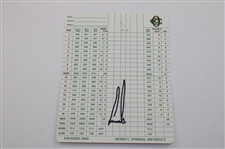 Johnny Miller Signed Oakmont Scorecard w/'73' JSA ALOA