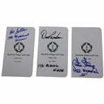 Graham, Strange, Sutton Signed Signed Memorial Tournament Official Scorecards JSA ALOA