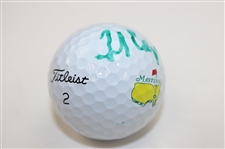 Fred Couples Signed Masters Logo Golf Ball & Api Scorecard JSA ALOA