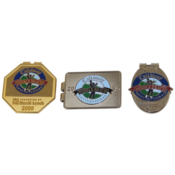 Three (3) Pebble Beach Money Clips