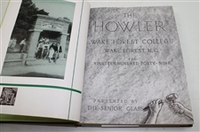 1949 Wake Forest College 'The Howler' Yearbook with Arnold Palmer
