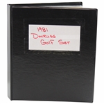 1981 Donruss Golf Set In Binder