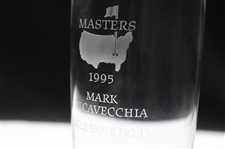 Mark Calcavecchia's 1995 Masters Tournament Hole No. 15 Steuben Crystal Eagle Glass