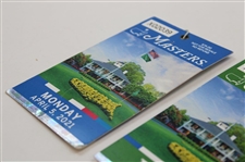 2021 Masters Tournament Monday & Tuesday Tickets - Hideki Matsuyama Win