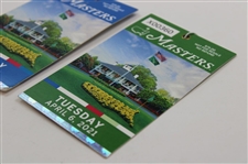 2021 Masters Tournament Monday & Tuesday Tickets - Hideki Matsuyama Win
