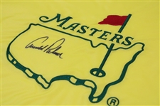 Arnold Palmer Signed Undated Masters Tournament Embroidered Flag JSA ALOA