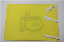 Arnold Palmer Signed Undated Masters Tournament Embroidered Flag JSA ALOA