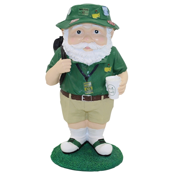 2019 Masters Tournament Ltd Ed Green & White Golfer Gnome in Original Box