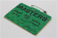 1968 Masters Tournament SERIES Badge #26621 - Bob Goalby Winner