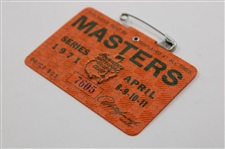 1971 Masters Tournament SERIES Badge #7605 - Charles Coody Winner