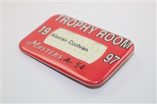 1997 Masters Tournament Trophy Room Badge #A-54 - Alastair Cochran