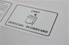 1997 Masters Tournament Official Scorecard - Tiger Woods' First Master Win