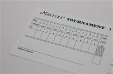 1997 Masters Tournament Official Scorecard - Tiger Woods' First Master Win