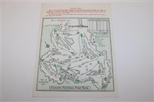 1966 Masters Tournament Complete Thursday-Sunday Pairing Sheets - Jack Nicklaus Win