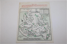 1966 Masters Tournament Complete Thursday-Sunday Pairing Sheets - Jack Nicklaus Win