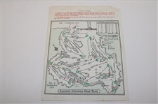 1966 Masters Tournament Complete Thursday-Sunday Pairing Sheets - Jack Nicklaus Win