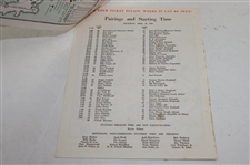 Nine (9) Various Masters Tournament Pairing Sheets - 1962, 1964, 1966 Saturday & 1969