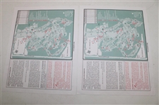 Fourteen (14) Various Masters Pairing Sheets from Tiger Woods Wins - 1997, 2001, 2002, 2005 & 2019