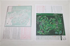 Fourteen (14) Various Masters Pairing Sheets from Tiger Woods Wins - 1997, 2001, 2002, 2005 & 2019