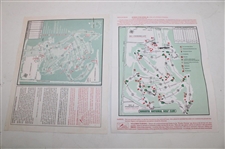 Fourteen (14) Various Masters Pairing Sheets from Tiger Woods Wins - 1997, 2001, 2002, 2005 & 2019