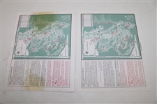 Fourteen (14) Various Masters Pairing Sheets from Tiger Woods Wins - 1997, 2001, 2002, 2005 & 2019