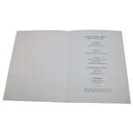2002 Masters Champion Dinner Menu - Night of Win 4.14.02 - Tiger Woods Win