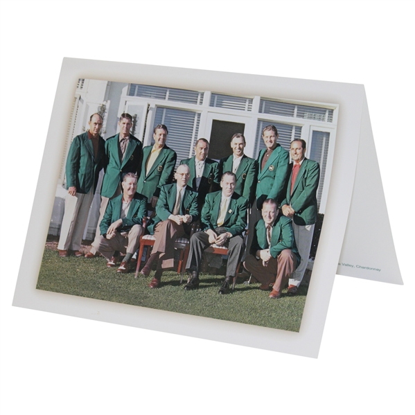 2002 Masters Champions Club Dinner Menu as Chosen by 2001 Winner Tiger Woods