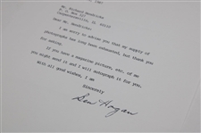 Ben Hogan Signed 1987 Typed Letter Response Regarding Autograph Request PSA/DNA