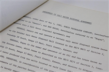 Ben Hogan Signed 1982 Sohio Petroleum Co. Letter Regarding Salt Water Disposal JSA ALOA