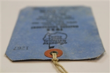 1955 Masters Tournament SERIES Badge #2834 with Original String - Middlecoff Winner