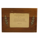 Jacky Cupits 1963 Pine Tree Public Schools Achievement Award Plaque